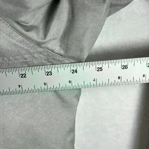 J Crew Sport Hooded Jacket Men's Sz Small Gray 1/4 Zip Pullover Fleece Lined - Picture 12 of 12